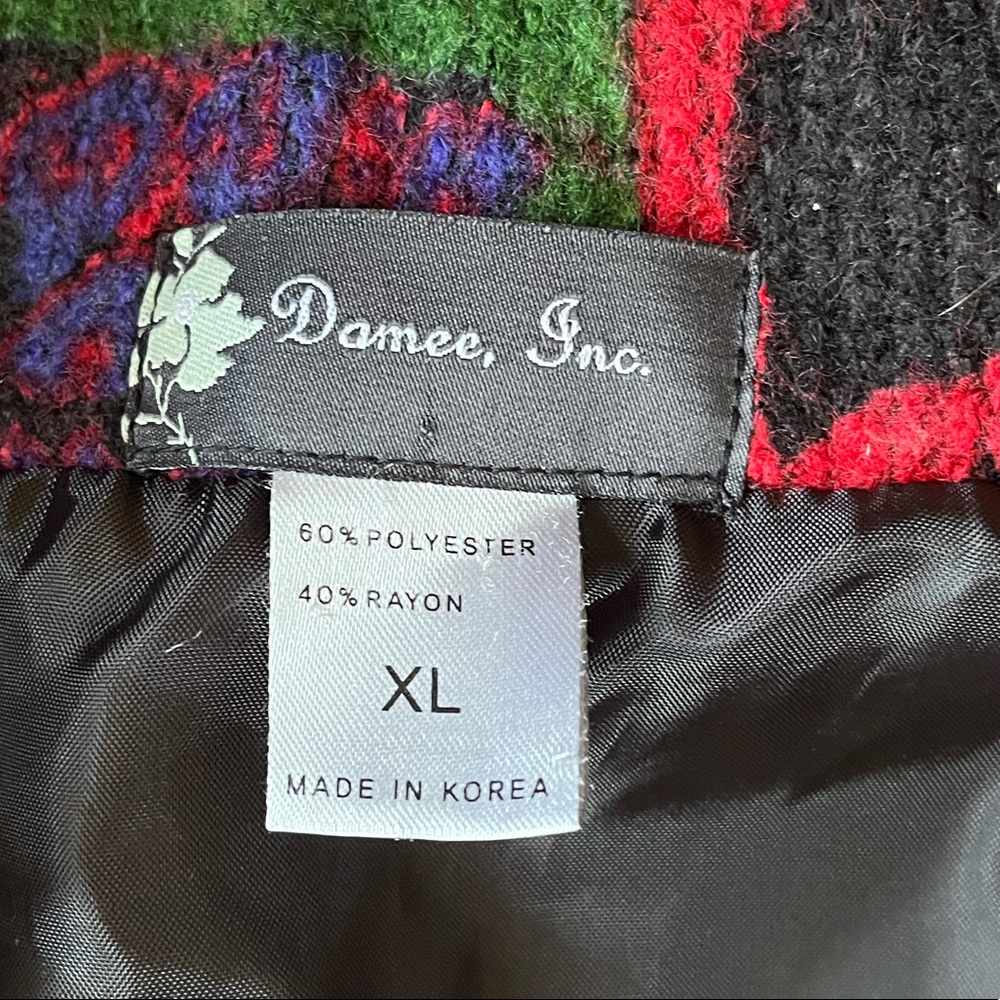 Damee, Inc. Patterned Peplum Blazer with Flared Sleeves - Picture 3 of 4